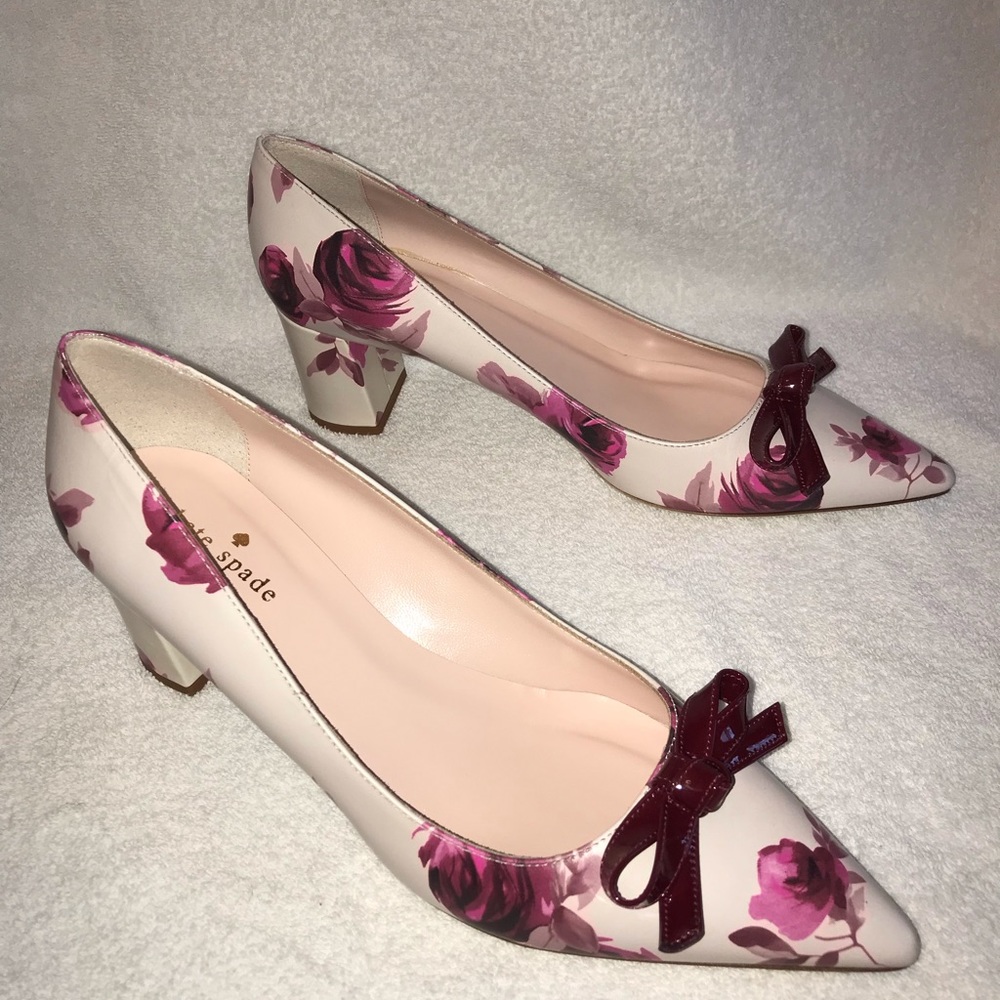 Kate Spade Madeline Floral pointed toe heels